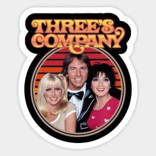 Threes company Sticker